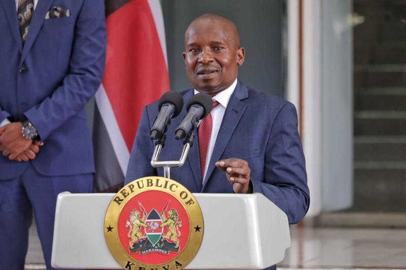 Interior CS Kithure Kindiki.